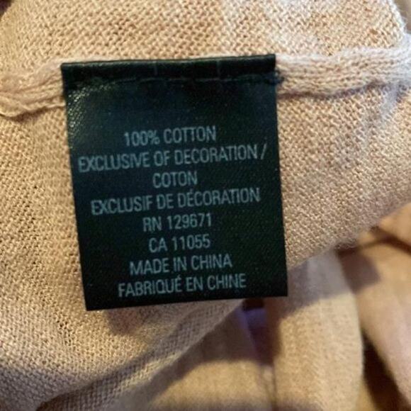 Skull Cashmere Size Medium Floral Embroidered Back Long Sleeve Top Luxe Knit - Picture 3 of 13